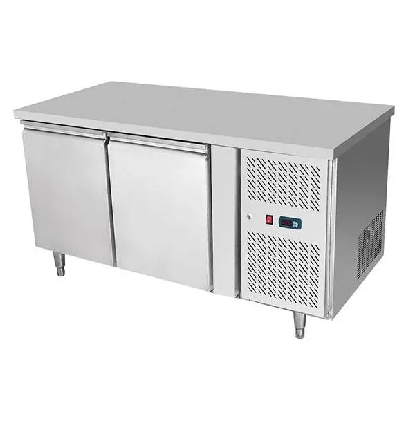 Atosa Stainless Steel 2 Solid Doors Undercounter Bench Fridge - EPF3422