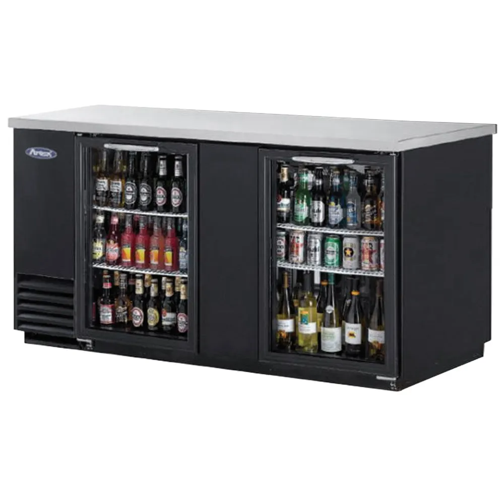 Atosa Refrigerated Back Bar Cooler with Glass Door MBB69