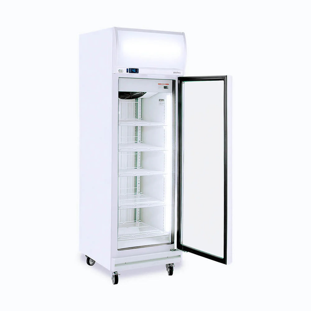 Bromic Flat Glass 444L LED Upright Display Freezer - UF0500LF