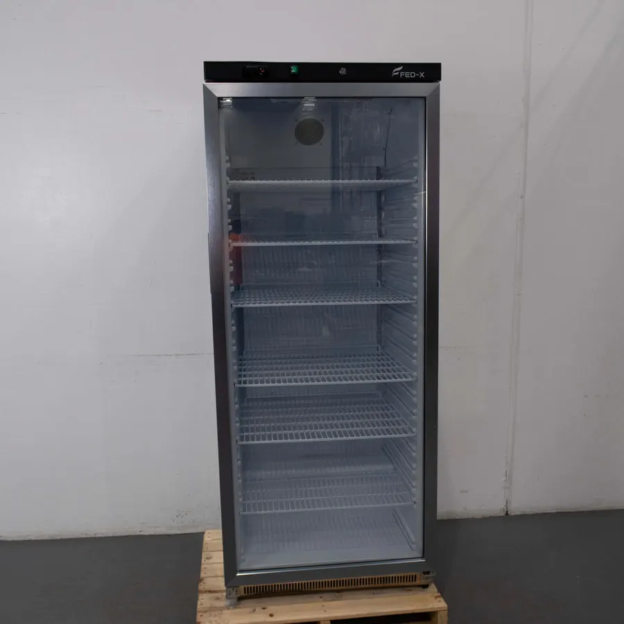 Refurbished FED XR600SG Upright Display Fridge