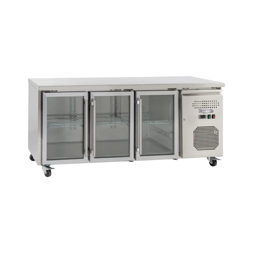 Exquisite Snack Size Under Bench Chiller Glass Doors - SSC400G