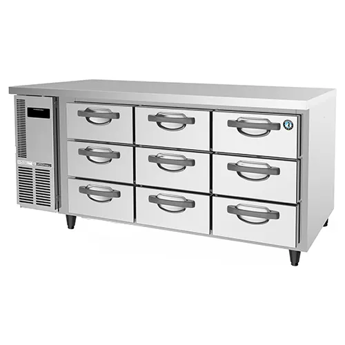 Hoshizaki 404L 9 Drawer 100mm Deep Gastronorm Underbench Refrigerator on castors - RTC-167DEA-GN-9D