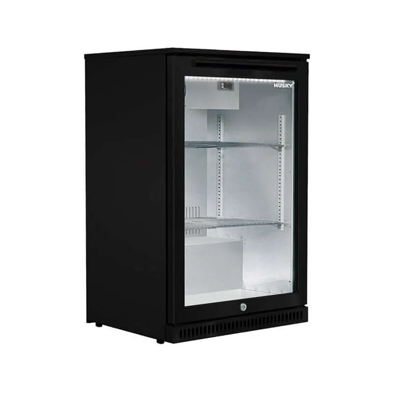 Husky 118L Alfresco Drink Single Glass Door in Black – ALF-C1-BLK-840