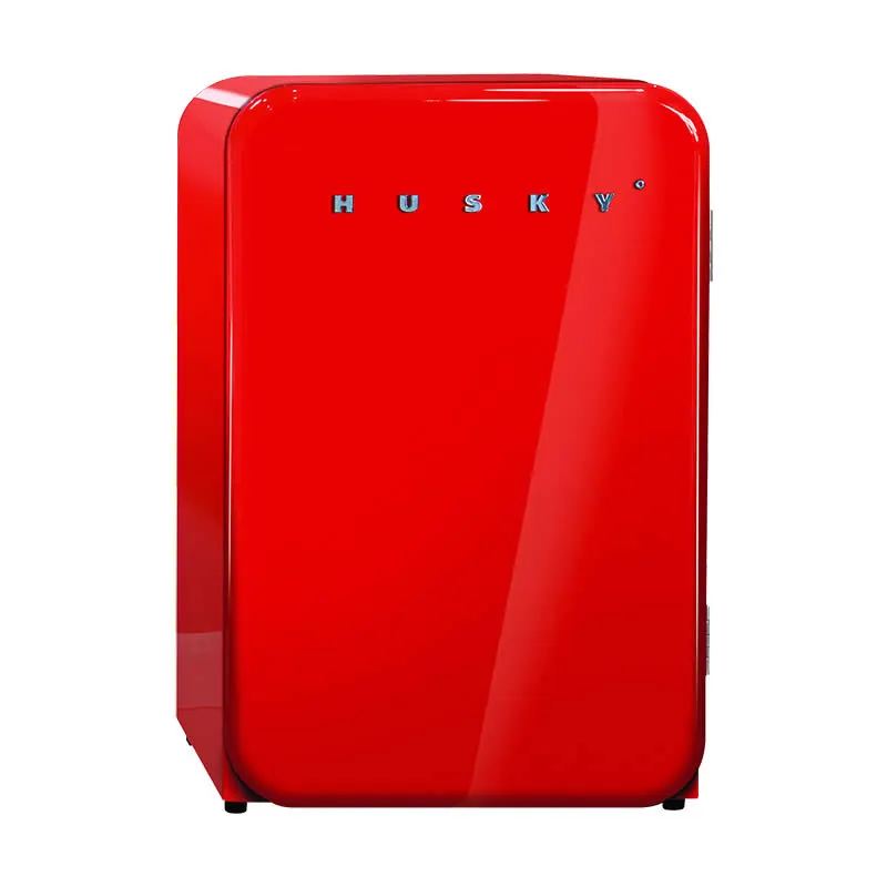Husky Undercounter Red Retro Bar Fridge 110Litre - HUS-RETRO-110 RED