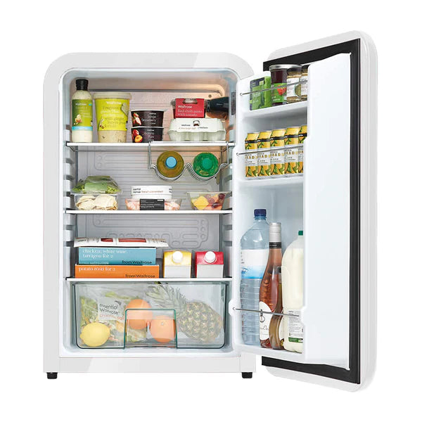 Husky 110L Retro Style Bar Fridge in White - HUS-RETRO112WHT.1