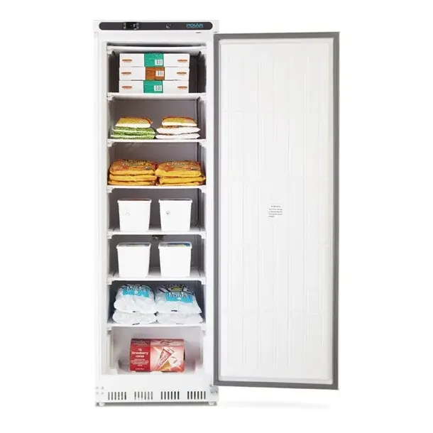 Polar C-Series Single Door Upright Freezer White 365Ltr CD613-A