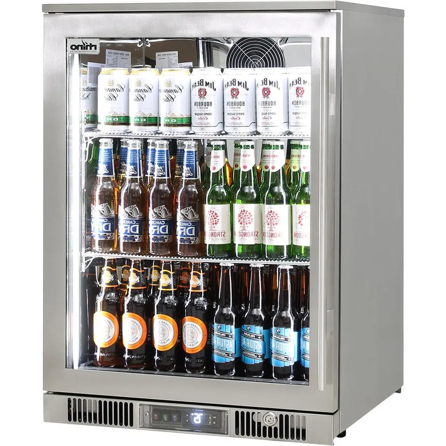 Rhino Outdoor Rhino ENVY 1 Door Bar Fridge Coldest Beer 43ºC+ Best Alfresco 316 Stainless Quiet With No Condensation - Model ENV1L-SS