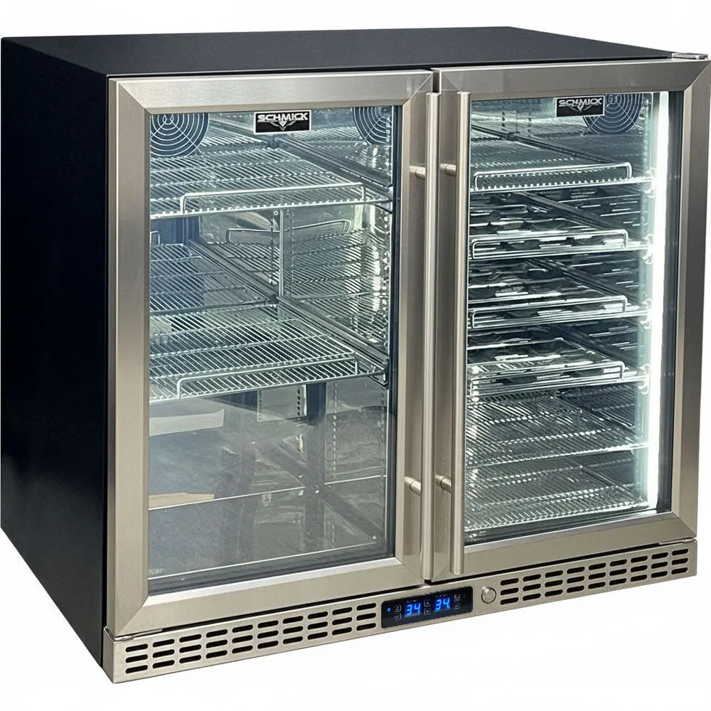 Schmick Under Bench Beer & Wine Dual Zone Bar Fridge | SK228D-HD