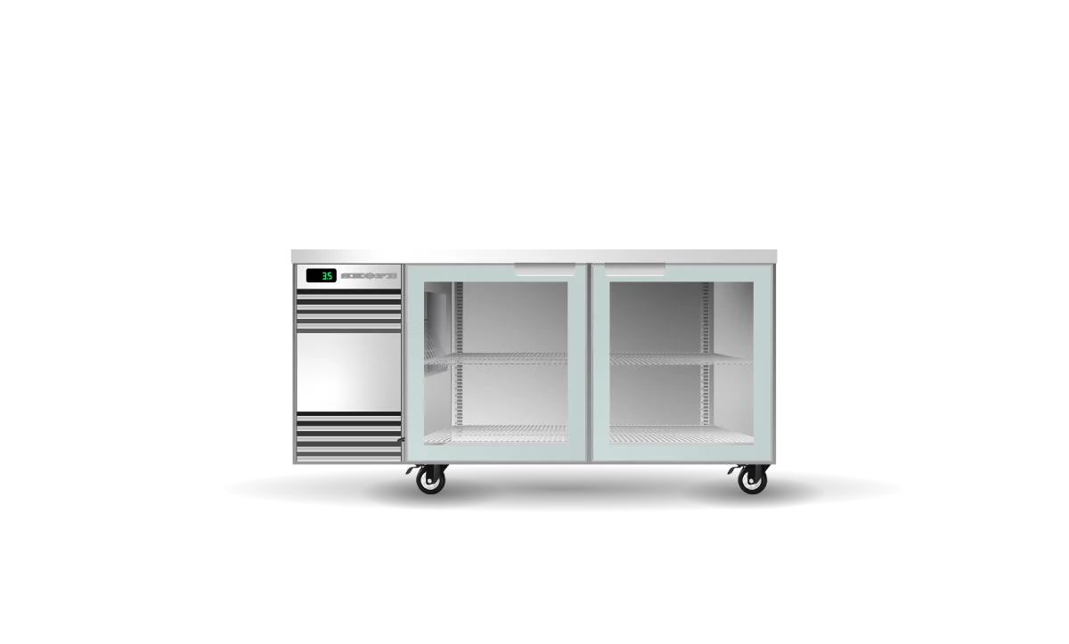 Skope BackBar 2 Glass Swing Door CounterLine Fridge - CL.2.GSW