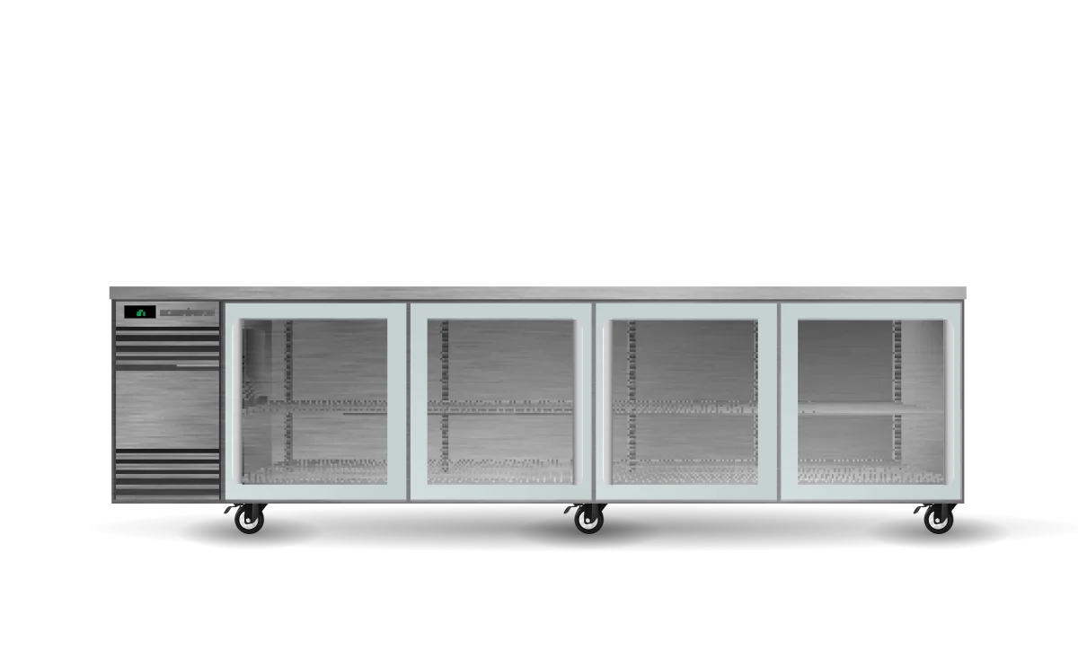 Skope BackBar 4 Glass Sliding Door CounterLine Fridge - CL.4.GSL