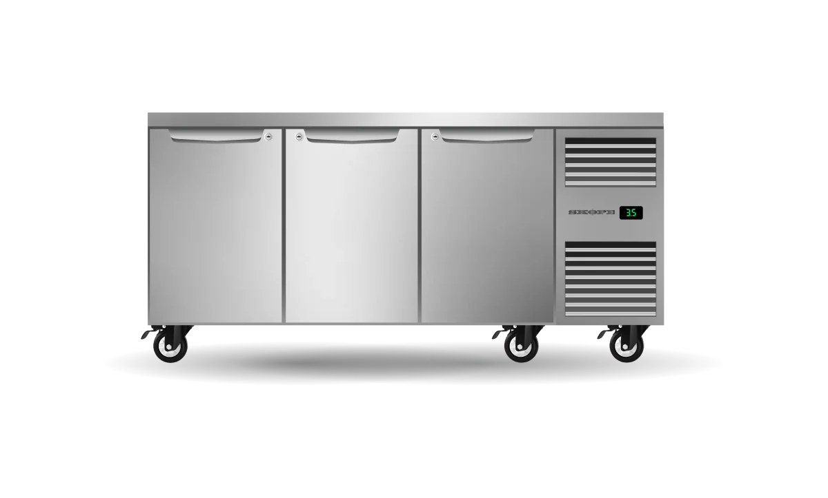 Skope ProSpec 3 Solid Door Underbench GN 1/1 Right Hand Fridge - PG11.UBR.3.SD.RH