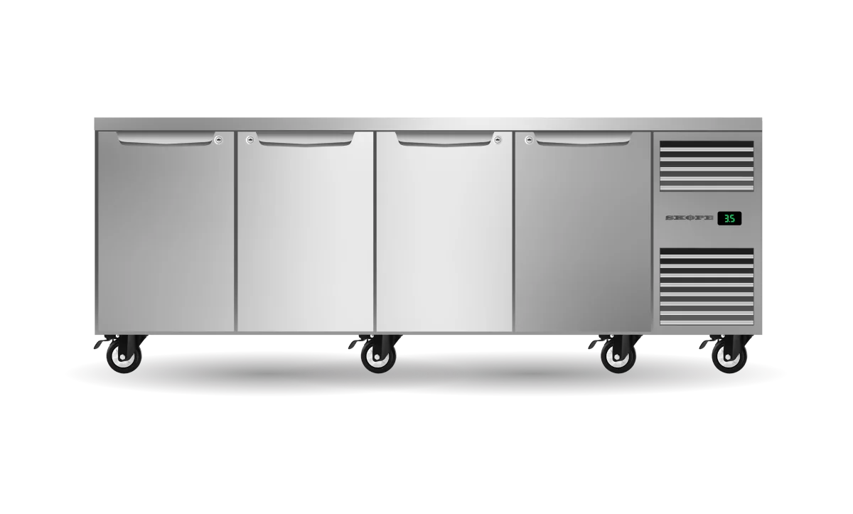 Skope ProSpec 4 Solid Door Underbench GN 1/1 Right Hand Fridge - PG11.UBR.4.SD.RH