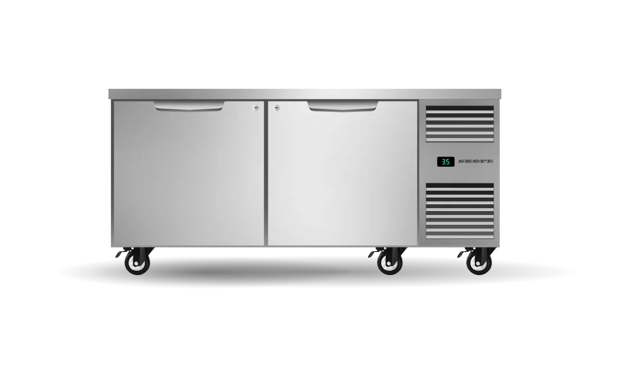 Skope ProSpec 2 Solid Door Underbench GN2/1 Right Hand Fridge - PG21.UBR.2.SD.RH