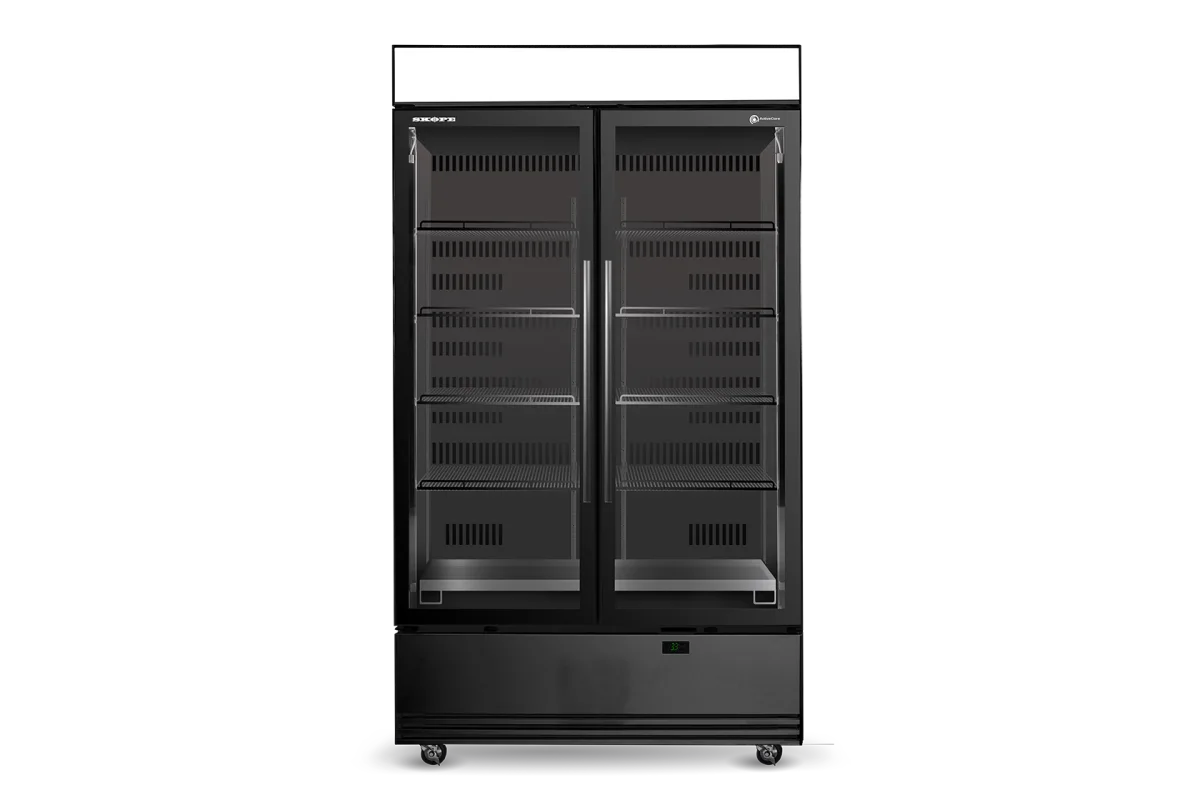 Skope ActiveCore 2 Glass Door Display or Storage Fridge, Lit Sign - SKB1200N-AC