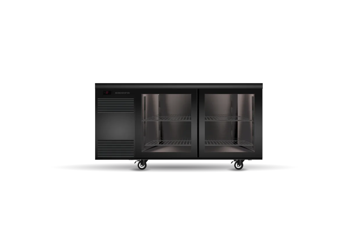 Skope BackBar 2 Glass Sliding Door SlimLine Fridge - SL.2.GSL