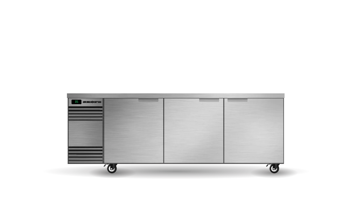 Skope BackBar 3 Solid Swing Door SlimLine Fridge - SL.3.SSW