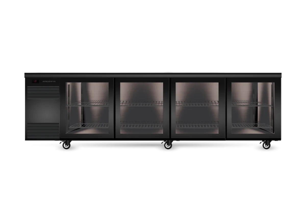 Skope BackBar 4 Glass Sliding Door SlimLine Fridge - SL.4.GSL