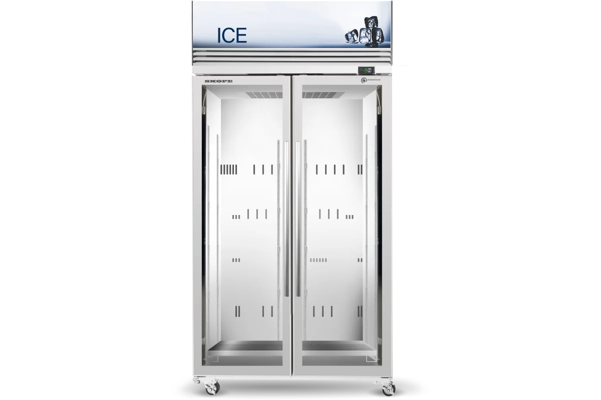 Skope ActiveCore 2 Glass Door Upright Display or Storage Freezer - TMF1000N-Ice