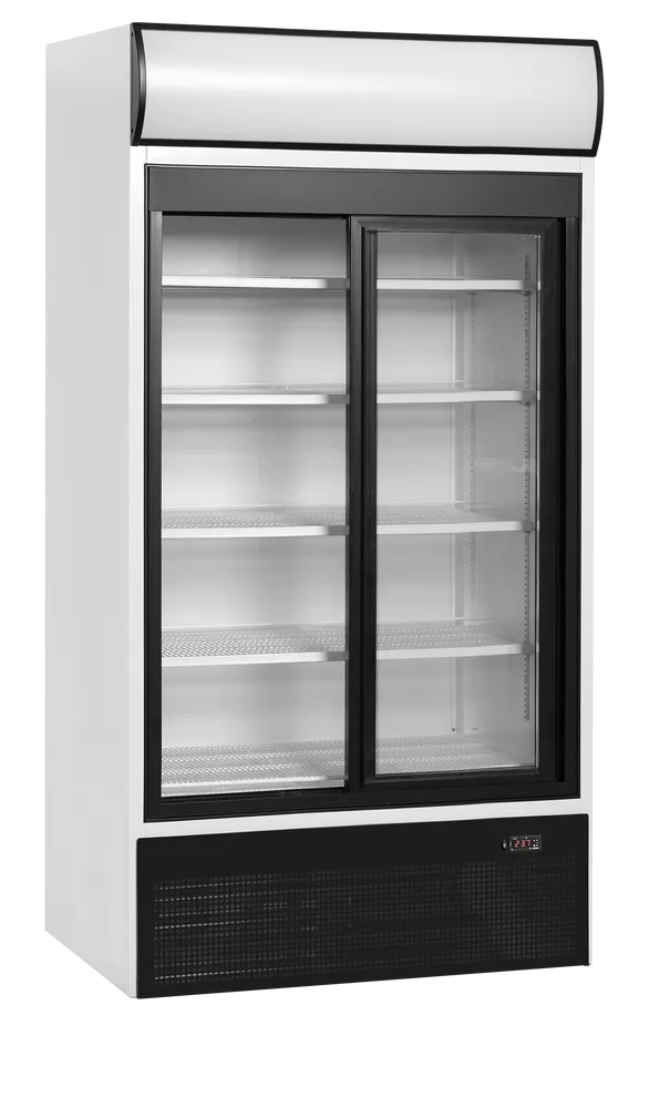 Tefcold FSC1000S - 2-door display cooler with canopy