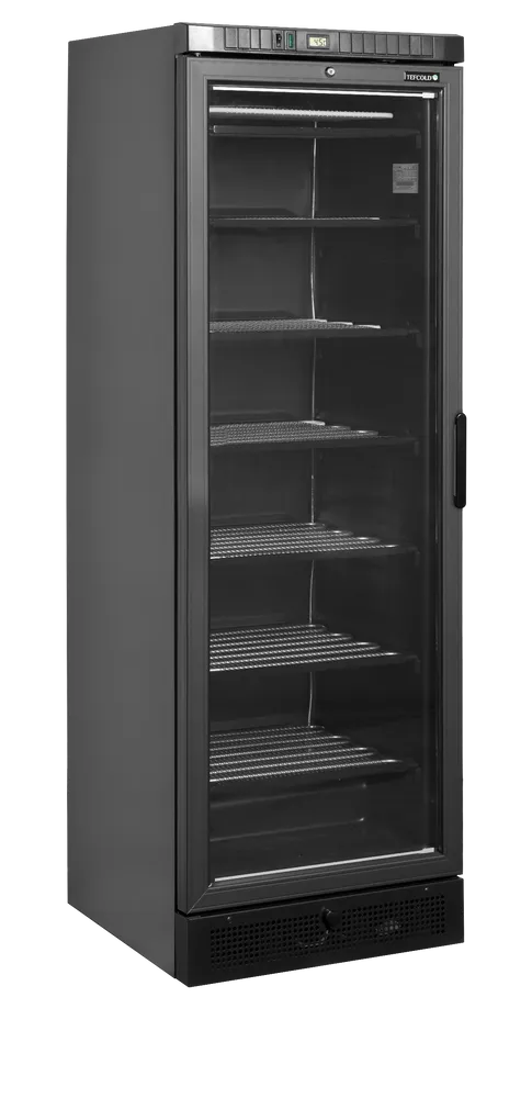 Tefcold UFSC371G Black L/H - Display Freezer, Left Hinged