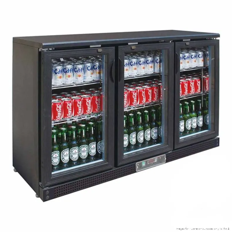 Ex-Showroom: Thermaster Three Door Drink Bar Fridge/Cooler - SC316G-VIC1067